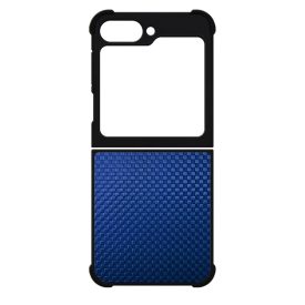 Gyönyörű kék karbon fiber mintás Samsung Galaxy Z Flip 6 tok