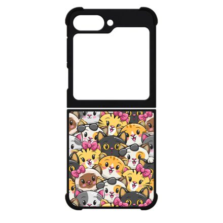 A legcukibb cica mintás Samsung Galaxy Z Flip 6 tok