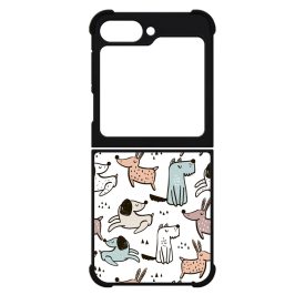 Tündéri rajzolt kutya mintás Samsung Galaxy Z Flip 6 tok