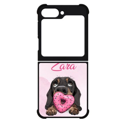 A legcukibb kutya mintás Samsung Galaxy Z Flip 6 tok