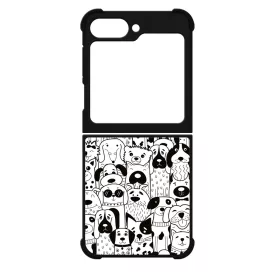 Aranyos kutya mintás Samsung Galaxy Z Flip 6 tok