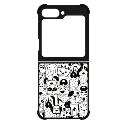 Aranyos kutya mintás Samsung Galaxy Z Flip 6 tok