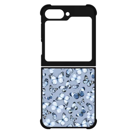 Szepseges kek pillangok Samsung Galaxy Z Flip 6 tok