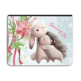   Kérd a neveddel - Nyuszi és süni - Univerzális Tablet tok