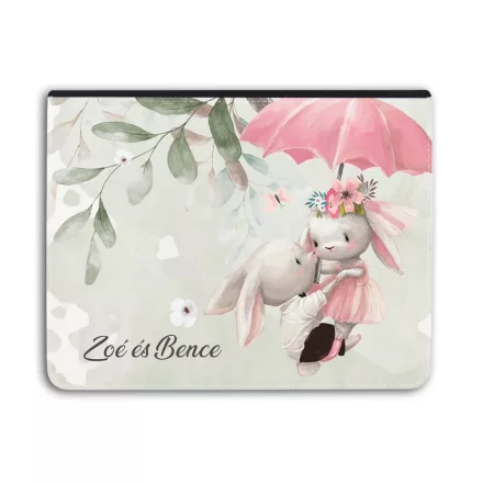 Kérd a neveddel Nyuszis - Repülj velem! - Univerzális Tablet tok