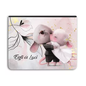   Kérd a neveddel - A legcukibb egér pár - Univerzális Tablet tok