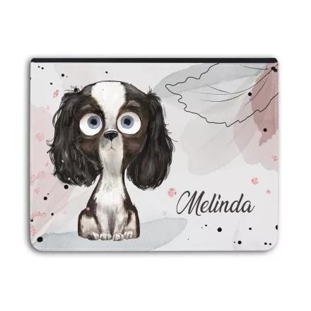 Kérd a Neveddel - Figyelek Rád - kutya mintás - Univerzális Tablet tok