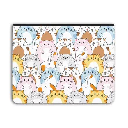 Tündéri Kawaii cica mintás - Univerzális Tablet tok