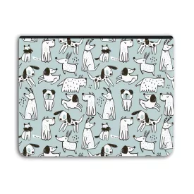   Türkiz aranyos rajzolt kutya mintás - Univerzális Tablet tok