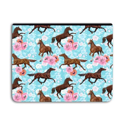 Virágos lovas mintás - Univerzális Tablet tok