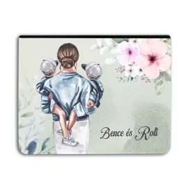   Kérd a neveddel - Anya és Kicsi Fiai - Univerzális Tablet tok