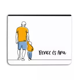  Kérd a neveddel - Apa és Fia Minimal - Univerzális Tablet tok
