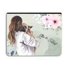   Kérd a neveddel - Bulldog kutyusom - Univerzális Tablet tok