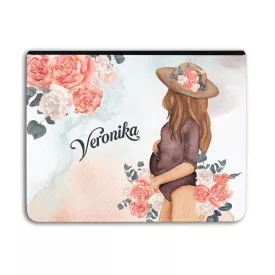   Kérd a neveddel - Babát várok Kismama mintás - Univerzális Tablet tok