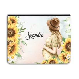   Kérd a neveddel - Napraforgós Kismama - Univerzális Tablet tok