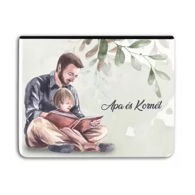   Kérd a neveddel - Apa és Fia pillanat - Univerzális Tablet tok