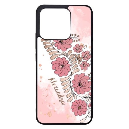 Kérd a neveddel - RoseGold Matyó magyar mintás hungarian folk Xiaomi Mi 13 tok