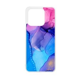 Blue Pink Gradient Ink kek rozsaszin marvanyos Xiaomi Mi 13 tok