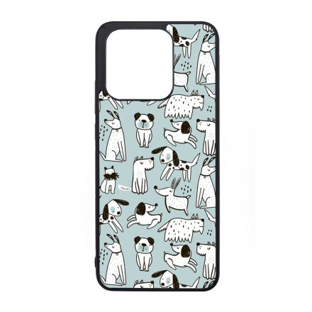 Türkiz aranyos rajzolt kutya mintás Xiaomi Mi 13 tok