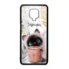 Kávézós cicus - Téli mintás Xiaomi tok