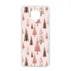 Rózsaszín karácsonyi fenyőfa mintás Xiaomi tok