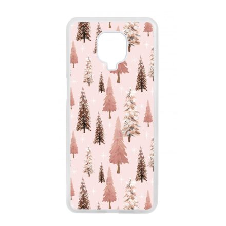 Rózsaszín karácsonyi fenyőfa mintás Xiaomi tok