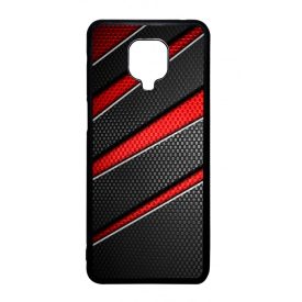 Piros fekete csíkos karbon mintás Xiaomi tok