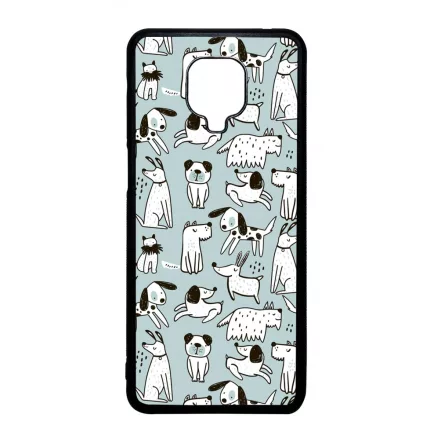 Türkiz aranyos rajzolt kutya mintás Xiaomi tok