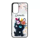 Kérd a neveddel - Tündéri fekete cicus szilikon Xiaomi tok