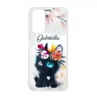 Kérd a neveddel - Tündéri fekete cicus szilikon Xiaomi tok