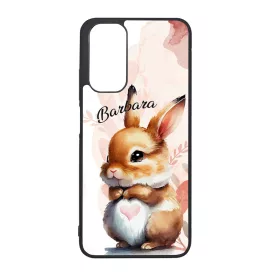   Kérd a neveddel - Szíves pocakú nyuszika szilikon Xiaomi tok