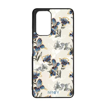 Kék és arany tavaszi virágzás Art  szilikon Xiaomi tok tok