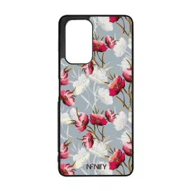 Szépséges piros tavaszi virágok  szilikon Xiaomi tok tok