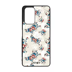 Művészi kék piros virágok  szilikon Xiaomi tok tok