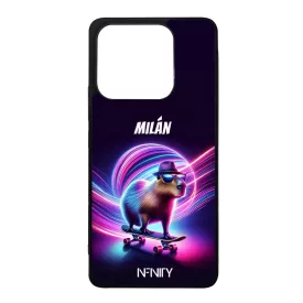 Névvel kérhető - Retro deszkás capybara Xiaomi szilikon tok
