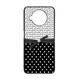 szerelem love fekete fehér pöttyös Xiaomi Mi 10T Lite tok