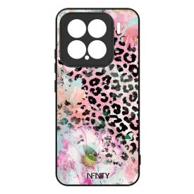 Pink virágos leopárd Xiaomi Mi 15 tok