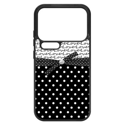 szerelem love fekete fehér pöttyös Xiaomi Mi 17 Pro tok
