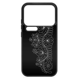 Elegant Matyó - Black magyar mintás hungarian folk Xiaomi Mi 17 Pro tok