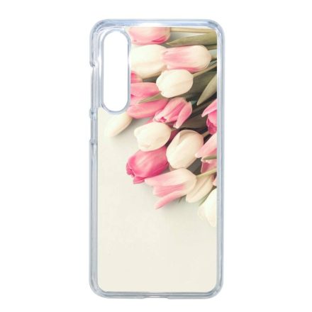 virágos tulipános tavaszi Xiaomi Mi 9 SE átlátszó tok