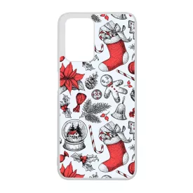 téli karácsonyi mintás textúra Xiaomi Redmi 10 tok