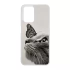 Cica és Pillangó - macskás Xiaomi Redmi 10 tok