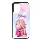 Unikornis és kávé - Téli mintás Xiaomi Redmi 10 / Redmi 10 (2022) tok