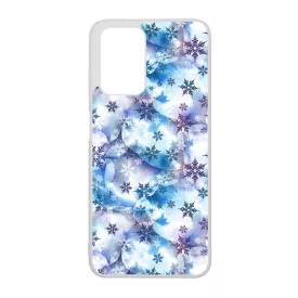 Téli Szépséges Hópihe mintás Xiaomi Redmi 10 / Redmi 10 (2022) tok