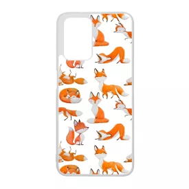 Rajzolt Róka mintás Xiaomi Redmi 10 / Redmi 10 (2022) tok