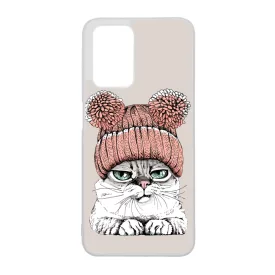 Cuki sapkás cica Xiaomi Redmi 10 / Redmi 10 (2022) tok