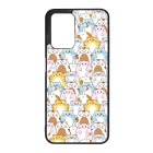 Tündéri Kawaii cica mintás Xiaomi Redmi 10 / Redmi 10 (2022) tok