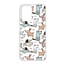 Tündéri rajzolt kutya mintás Xiaomi Redmi 10 / Redmi 10 (2022) tok