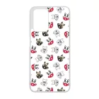 Cuki kávé és kutya mintás Xiaomi Redmi 10 / Redmi 10 (2022) tok