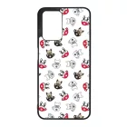 Cuki kávé és kutya mintás Xiaomi Redmi 10 / Redmi 10 (2022) tok